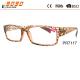 Lady fashionable reading glasses, made of plastic, Power rang : 1.00 to 4.00D