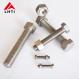 Corrosion Resistance Titanium Bolts And Nuts Hex DIN933 Gr2 For Chemical