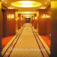 Fire resistant luxury gold color corridor long carpet