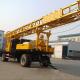 Rotary Borehole Drilling Rig , Trailer Type Air Drilling Equipment For 400m