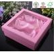 Promotional decorative gift packaging box wholesale with silk and clear window