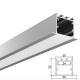 6061 T5 6063 T6 Aluminium LED Light Strip Profiles Square Shape Cabinet Door Profiles