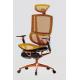 SGS Executive Rolling Ergonomic Office Chair Yellow Adjustable Lumbar