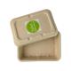 Molded Sugarcane bagasse Throw Away Meal Prep Containers , Biodegradable Salad Boxes