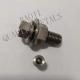 ISO 14583 CNC Titanium Alloy Parts , Hex Bolts Nuts DIN933 DIN934