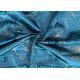 240cm Polyester Warp Knitted Fabric Blue Waterproof Gold Powder Printed