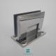 Arc Shape Stainless Steel Glass Door Hinges Wall Mounting Installation