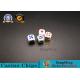 High Density White Melamine Dice Poker Playing Cards Table Game Table Dice