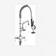 Brass Polished Pre Rinse Spray Tap With Extra Faucet