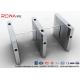 High Speed Drop Arm Turnstile , Magnetic Card Stainless Steel Access Control