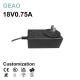 18V 0.75A Wall Mounted Power Adapters For Currency Scooter TV Hair Trimmer Ps4