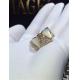 Luxury jewe factory divas' dream  series ring 18k white gold yellow gold rose gold diamond fritillaria ring