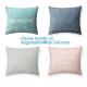 Latest design simple solid color pillow home decor cotton cushion cover,Cotton Embroidery Geometric Car Sofa Chair Bed T