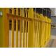PVC Coated Metal Palisade Fence Panels European Style For Road / Railway
