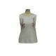 Cotton Jersey Embroidery Ladies Tank Tops Crew Neck Camisole OEM / ODM