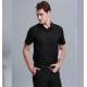 100% Cotton Casual Work Uniforms , Durable Short Sleeve Black Work Shirt For Men
