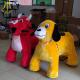 Hansel shopping mall entertainment robot  zebra ride toy furry motorized animals for kids