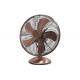 3 Aluminium Blade House Retro Oscillating Fan 90 Degree 3 Speed