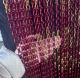 Colorful Double Hook Chain Link Decorative Mesh Curtain Aluminum Customized