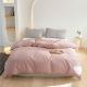 Pink 100% Pure Long Staple Cotton Duvet Cover Bedding Set Bed Sheets