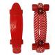 22 Complete Mini Cruiser Plastic Skateboard With Red Color 3.25 Inch Paint Truck