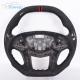 2022 Special Custom Real Cadillac Steering Wheel Alcantara Red Stripe With Patches