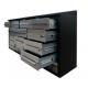 Brown Heavy Duty Metal Tool Box Garage Workshop Tool Cabinet with Drawer and Lock