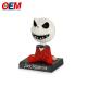 Customized Solar Powered Bobble Head Dancing Toy OEM Skeletal Action Figurines Made Statues Car Dash Board Decorations