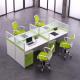 Green Call Center Office Cubicles Workstation Thickness 30mm