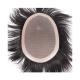 100% Virgin Human Hair Full Lace Toupee For Man With Mono Mesh And Lace Base Material
