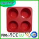 Silicone Muffin Tray Candy Cupcake Jelly Mold 4 Round Hole Chocolate Mold Baking Pan