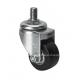 2mm Thickness Edl Mini 1.5 35kg Threaded Swivel PU Caster 26315-66 for Customization
