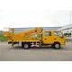 360º Rotation 14m Telescopic Boom Aerial Work Platform Truck with  Two Row Cab