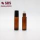 SRS 10ml empty amber color perfume mold glass roll on bottle