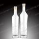 Round Shaped 750 ML White Flint Glass Liquor Bottles