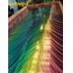 Laser Pattern Rainbow Stainless Steel Sheet Office Hall Club Hotel Lobby Decoration