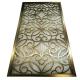 Laser cut brass wall panel metal screens room  partition dividers