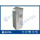 Air Conditioner Integrated Galvanized Steel Outdoor Battery Cabinet With Three Battery Layers