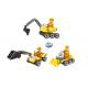 72Pcs 3 In 1 Mini Plastic Construction Toys Vehicle , Colored Kids Building Blocks