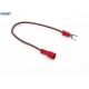 Durable Electrical Cable Assemblies Receptacle Red Vehicle Wiring Harness