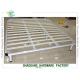 White Colour Lacquerred Metal Base Bed Frame For Queen Size Mattress