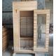 Mini Wooden Portable Sauna Room , Sauna Room Kits With One Layer Bench