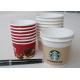 Small Disposable Paper Cups 4oz 115ml / Ice Cream Paper Cups For Birhdays Party