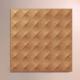 Acoustic Cork Wall Tiles with Geometric Surface, Customized Shape