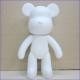 18cm diy momo bear rotocasting diy vinyl toy, vinyl blank diy bear toys for painting