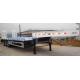 3 Axles 17m Hydraulic Flatbed Trailer For Loading Construction Machines