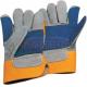 A / AB construction, maintenance, agriculture protective double palm Cow Leather Gloves