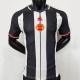 Black Red Stripe Football Soccer Jersey Thailand Quality 100% Polyester For Men