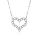 Pretty 18k Gold Lab-Grown Diamond Pendant  White Lab-Grown Diamond Pendant Beautiful jewelry Heart Shape Pendant