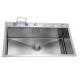 780*480MM Kitchen Handmade Sink Single Bowl Drop In Zero Radius